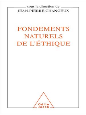 cover image of Fondements naturels de l'éthique